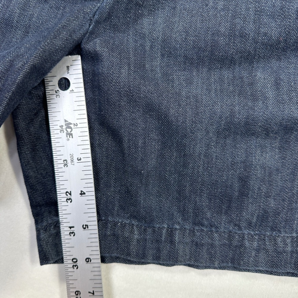 LOFT Riviera Denim Shorts Women Sz 0 Dark Wash Indigo Blue 100% Cotton Casual - Picture 7 of 9